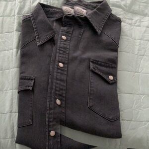 J. Crew Dark Gray Shirt Jacket